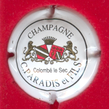 Autres & non classés - capsule champagne fond blanc avec blason, écriture  noire